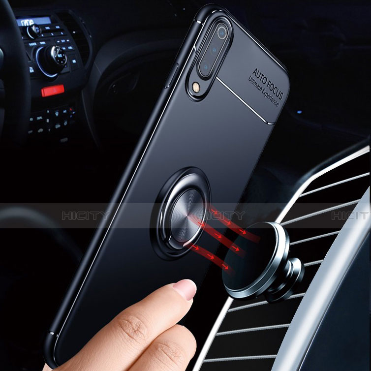 Coque Ultra Fine Silicone Souple Housse Etui avec Support Bague Anneau Aimante Magnetique pour Xiaomi CC9e Plus