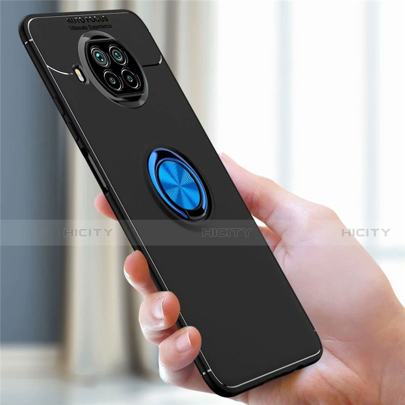 Coque Ultra Fine Silicone Souple Housse Etui avec Support Bague Anneau Aimante Magnetique pour Xiaomi Mi 10i 5G Plus