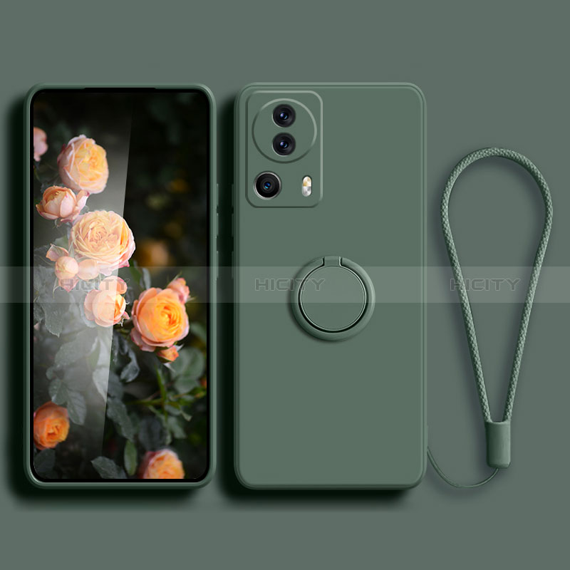 Coque Ultra Fine Silicone Souple Housse Etui avec Support Bague Anneau Aimante Magnetique pour Xiaomi Mi 13 Lite 5G Plus