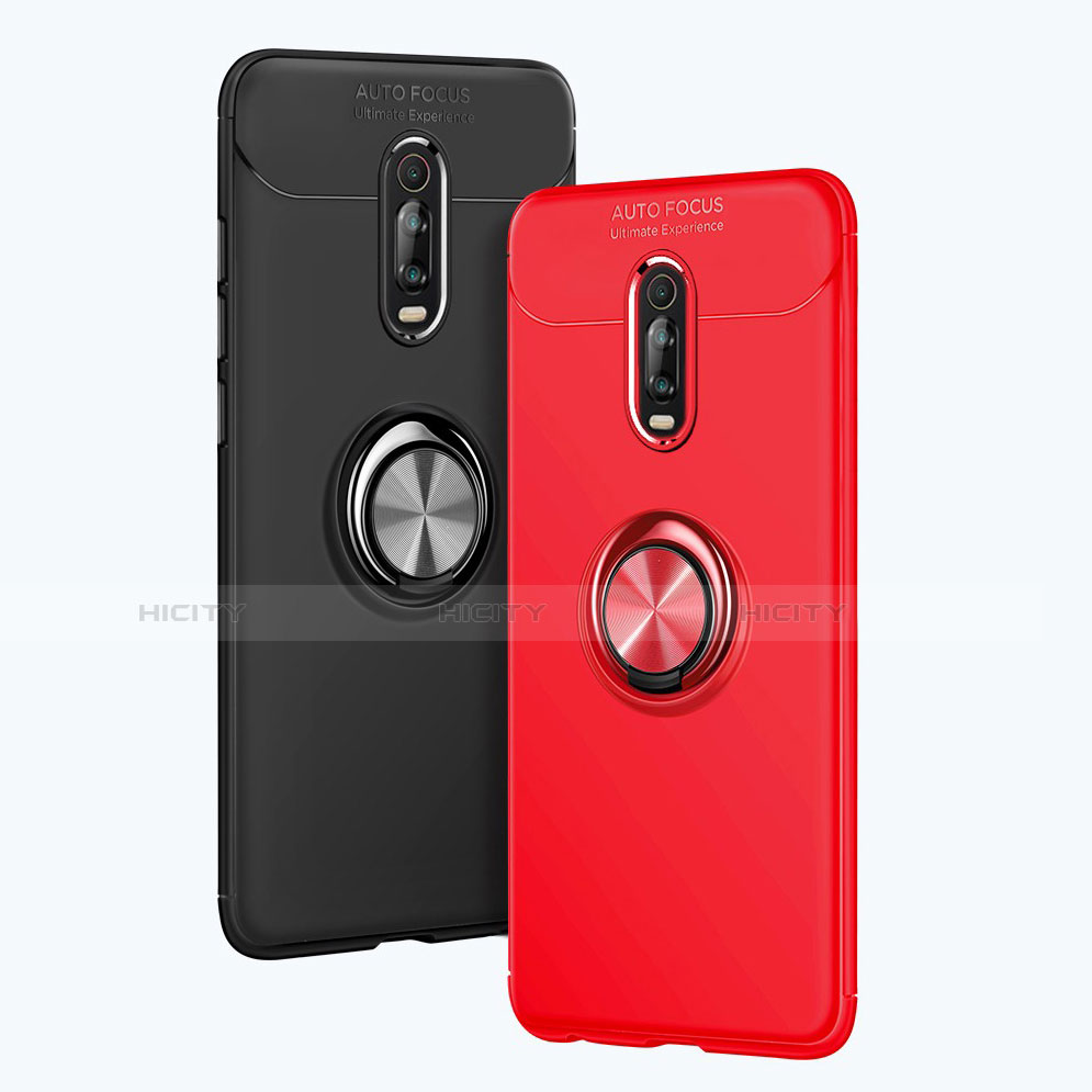 Coque Ultra Fine Silicone Souple Housse Etui avec Support Bague Anneau Aimante Magnetique pour Xiaomi Mi 9T Plus