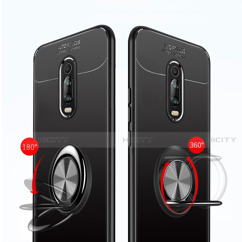 Coque Ultra Fine Silicone Souple Housse Etui avec Support Bague Anneau Aimante Magnetique pour Xiaomi Mi 9T Pro Plus