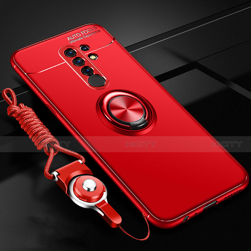 Coque Ultra Fine Silicone Souple Housse Etui avec Support Bague Anneau Aimante Magnetique pour Xiaomi Redmi 9 Plus