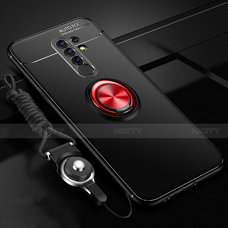 Coque Ultra Fine Silicone Souple Housse Etui avec Support Bague Anneau Aimante Magnetique pour Xiaomi Redmi 9 Plus