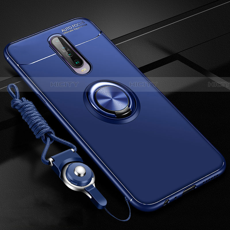 Coque Ultra Fine Silicone Souple Housse Etui avec Support Bague Anneau Aimante Magnetique pour Xiaomi Redmi K30i 5G Plus