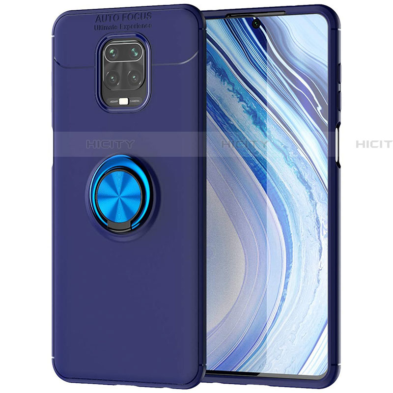 Coque Ultra Fine Silicone Souple Housse Etui avec Support Bague Anneau Aimante Magnetique pour Xiaomi Redmi Note 9S Plus