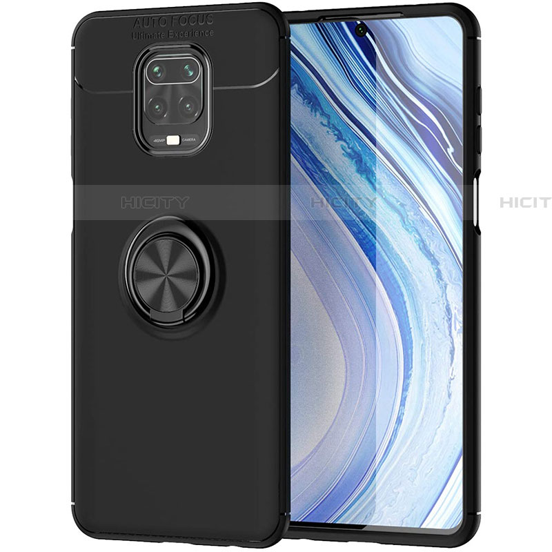 Coque Ultra Fine Silicone Souple Housse Etui avec Support Bague Anneau Aimante Magnetique pour Xiaomi Redmi Note 9S Plus