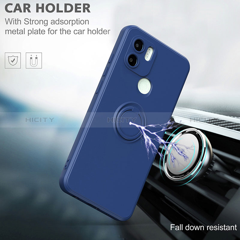 Coque Ultra Fine Silicone Souple Housse Etui avec Support Bague Anneau Aimante Magnetique QW1 pour Xiaomi Poco C51 Plus