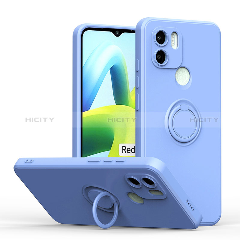 Coque Ultra Fine Silicone Souple Housse Etui avec Support Bague Anneau Aimante Magnetique QW1 pour Xiaomi Redmi A2 Plus