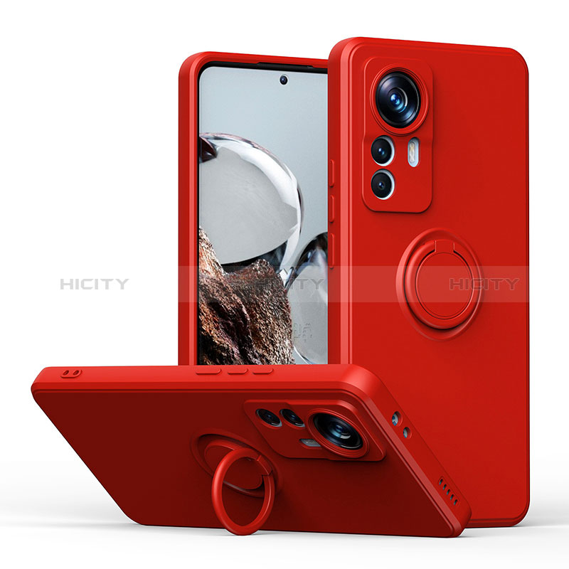 Coque Ultra Fine Silicone Souple Housse Etui avec Support Bague Anneau Aimante Magnetique QW1 pour Xiaomi Redmi K50 Ultra 5G Plus