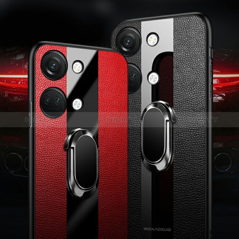 Coque Ultra Fine Silicone Souple Housse Etui avec Support Bague Anneau Aimante Magnetique S01 pour OnePlus Nord 3 5G Plus