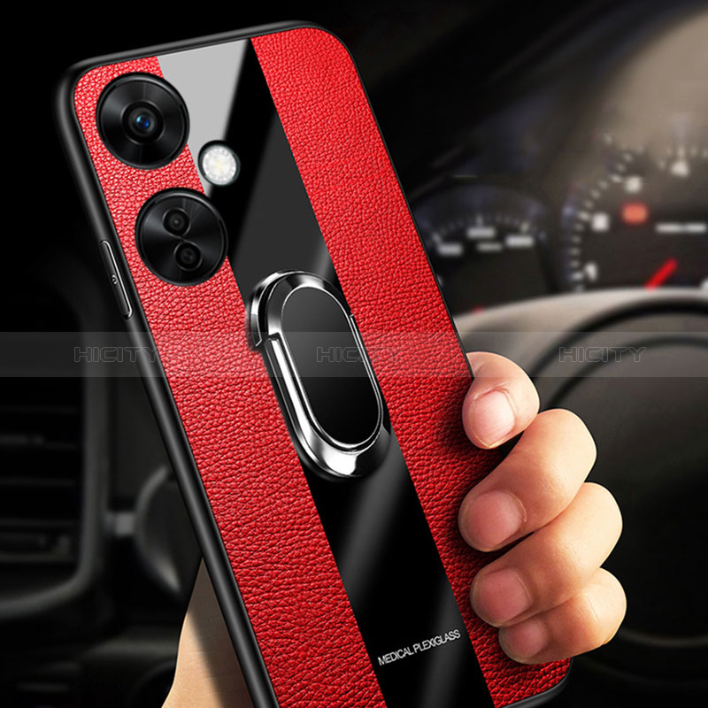 Coque Ultra Fine Silicone Souple Housse Etui avec Support Bague Anneau Aimante Magnetique S01 pour OnePlus Nord CE 3 5G Plus