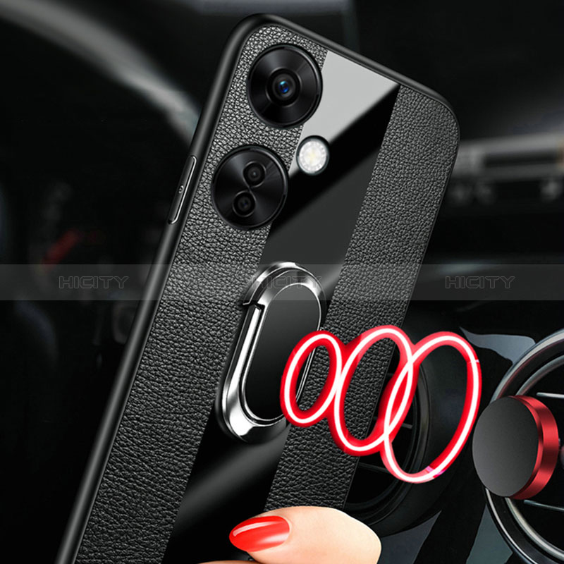 Coque Ultra Fine Silicone Souple Housse Etui avec Support Bague Anneau Aimante Magnetique S01 pour OnePlus Nord CE 3 Lite 5G Plus