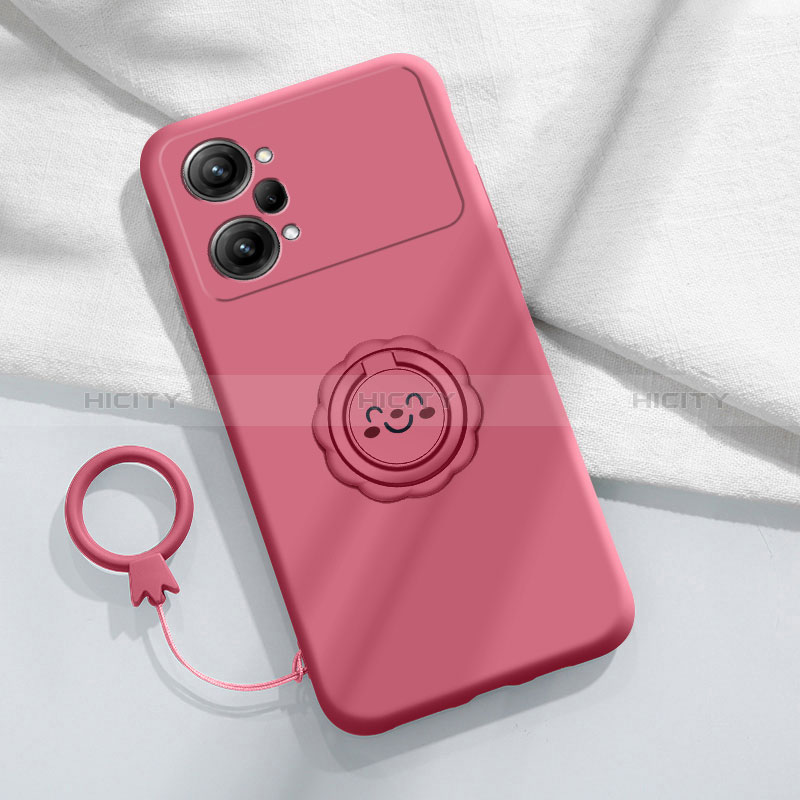 Coque Ultra Fine Silicone Souple Housse Etui avec Support Bague Anneau Aimante Magnetique S01 pour Oppo K10 Pro 5G Plus