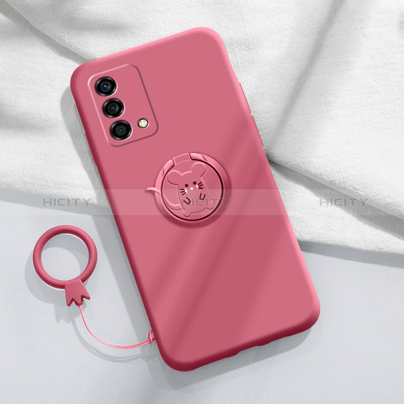 Coque Ultra Fine Silicone Souple Housse Etui avec Support Bague Anneau Aimante Magnetique S01 pour Oppo K9 5G Plus