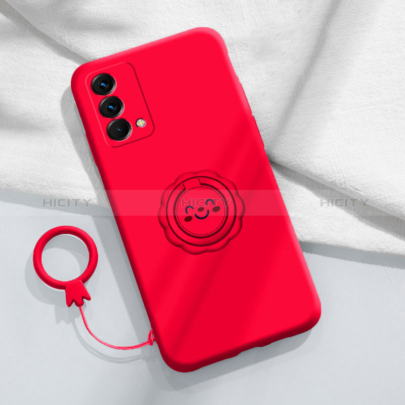 Coque Ultra Fine Silicone Souple Housse Etui avec Support Bague Anneau Aimante Magnetique S01 pour Realme GT Master 5G Plus