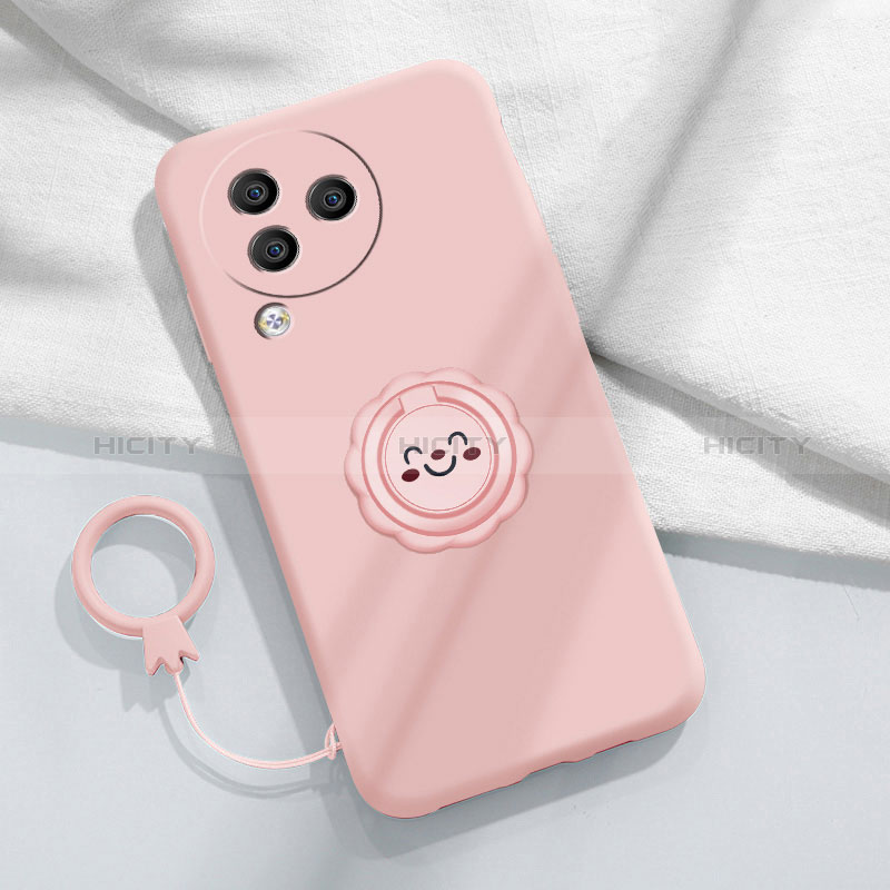 Coque Ultra Fine Silicone Souple Housse Etui avec Support Bague Anneau Aimante Magnetique S01 pour Xiaomi Civi 3 5G Plus