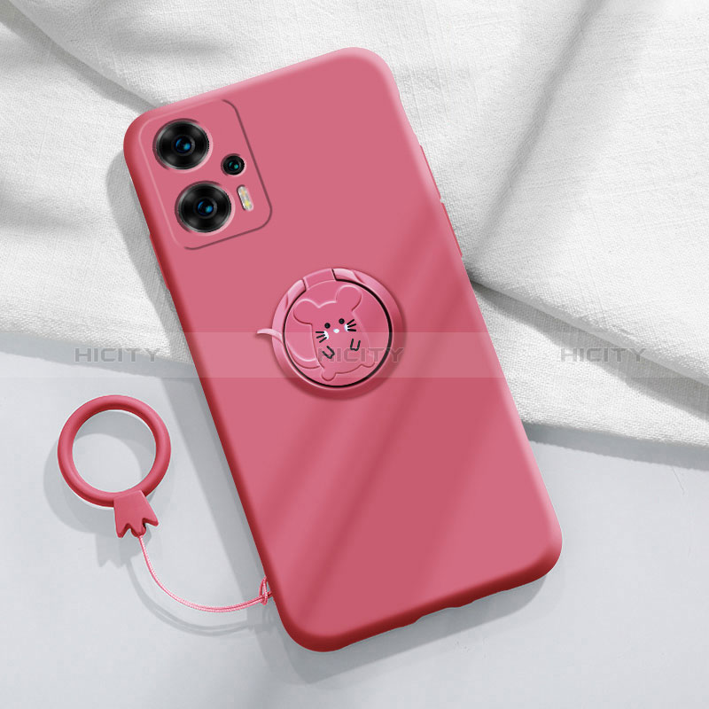 Coque Ultra Fine Silicone Souple Housse Etui avec Support Bague Anneau Aimante Magnetique S01 pour Xiaomi Redmi Note 12 Turbo 5G Plus