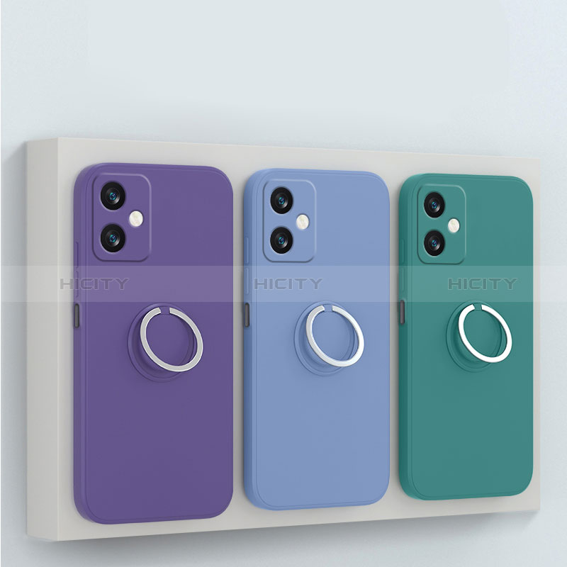 Coque Ultra Fine Silicone Souple Housse Etui avec Support Bague Anneau Aimante Magnetique S01 pour Xiaomi Redmi Note 12R Pro 5G Plus