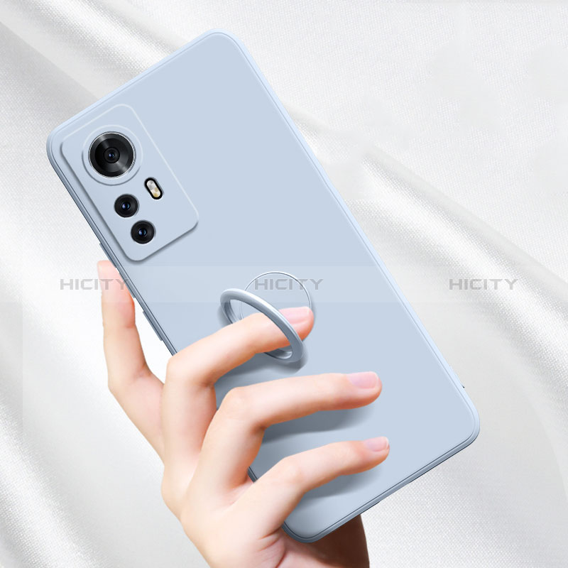 Coque Ultra Fine Silicone Souple Housse Etui avec Support Bague Anneau Aimante Magnetique S03 pour Xiaomi Redmi Note 12S Plus