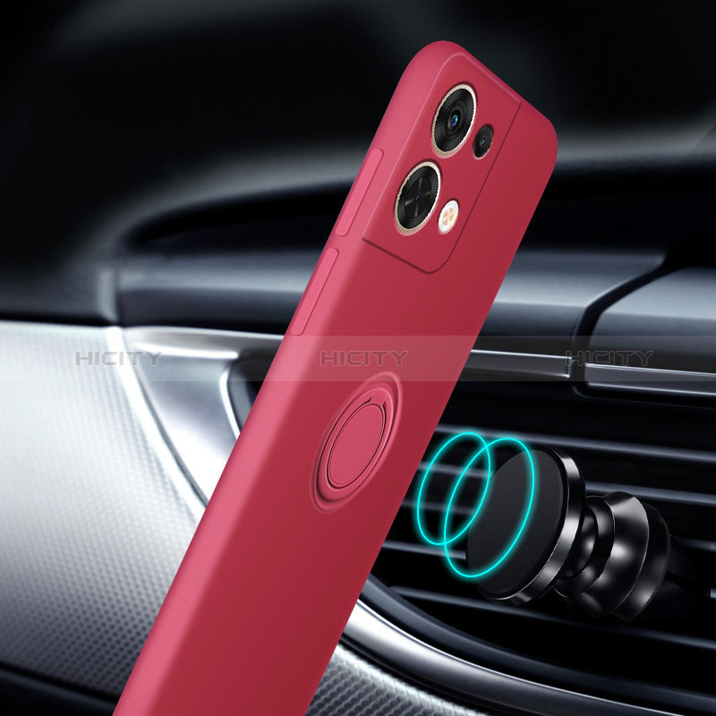 Coque Ultra Fine Silicone Souple Housse Etui avec Support Bague Anneau Aimante Magnetique S04 pour Xiaomi Redmi Note 13 5G Plus