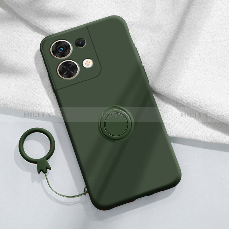 Coque Ultra Fine Silicone Souple Housse Etui avec Support Bague Anneau Aimante Magnetique S04 pour Xiaomi Redmi Note 13 5G Plus