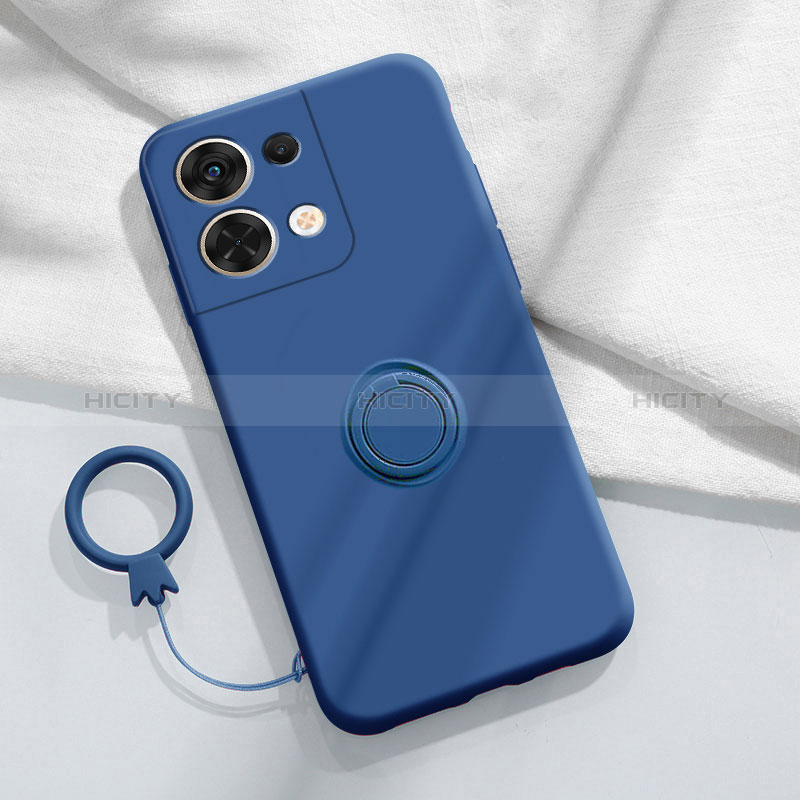 Coque Ultra Fine Silicone Souple Housse Etui avec Support Bague Anneau Aimante Magnetique S04 pour Xiaomi Redmi Note 13 5G Plus