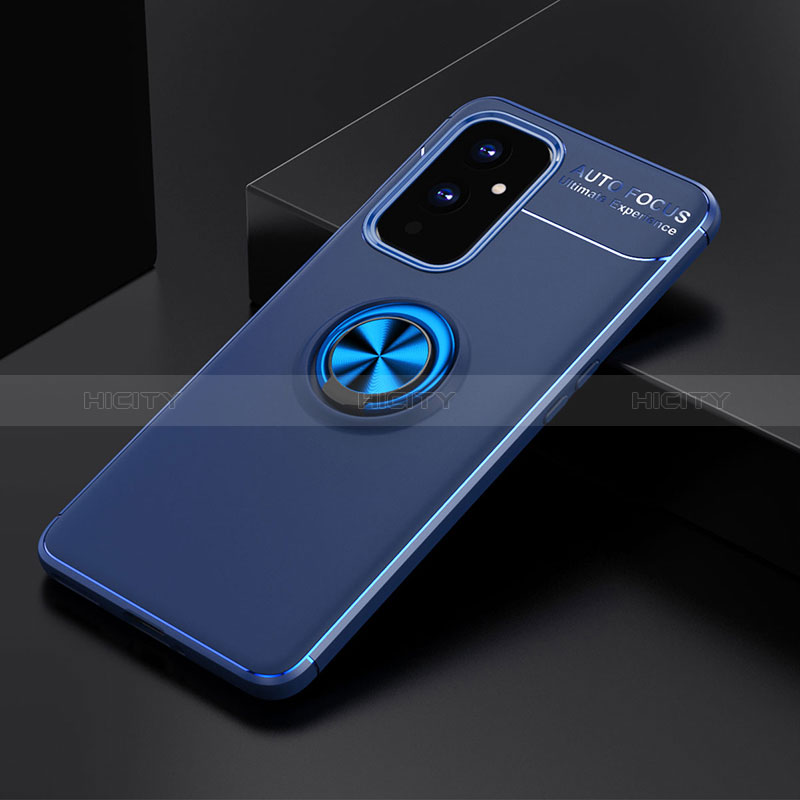 Coque Ultra Fine Silicone Souple Housse Etui avec Support Bague Anneau Aimante Magnetique SD1 pour OnePlus 9 5G Plus