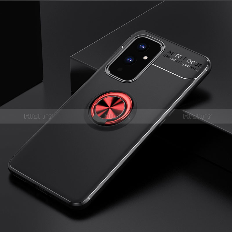 Coque Ultra Fine Silicone Souple Housse Etui avec Support Bague Anneau Aimante Magnetique SD1 pour OnePlus 9 5G Plus