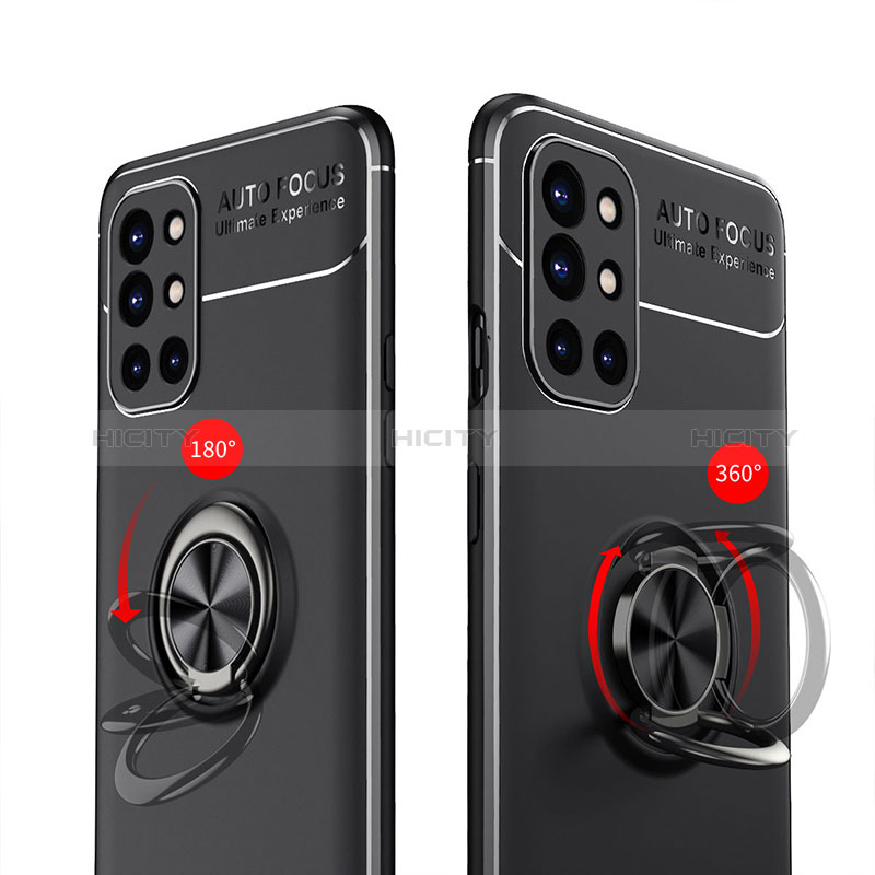 Coque Ultra Fine Silicone Souple Housse Etui avec Support Bague Anneau Aimante Magnetique SD1 pour OnePlus 9R 5G Plus