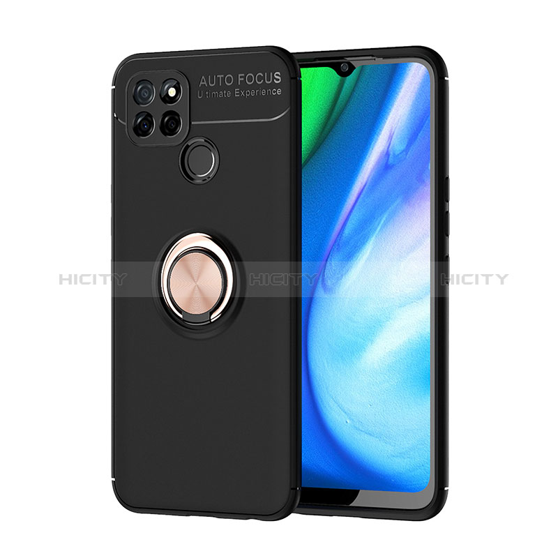 Coque Ultra Fine Silicone Souple Housse Etui avec Support Bague Anneau Aimante Magnetique SD1 pour Realme Q2i 5G Plus