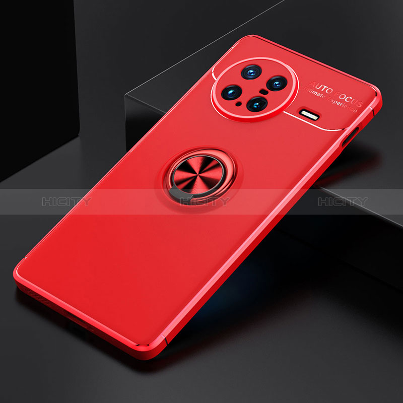 Coque Ultra Fine Silicone Souple Housse Etui avec Support Bague Anneau Aimante Magnetique SD1 pour Vivo X Note Rouge Plus