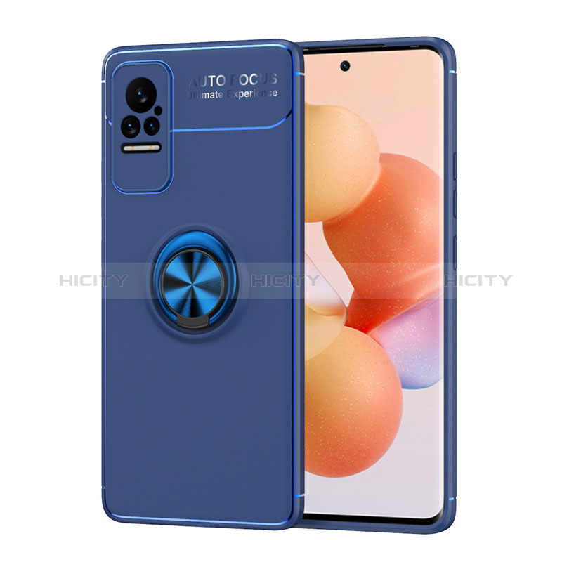 Coque Ultra Fine Silicone Souple Housse Etui avec Support Bague Anneau Aimante Magnetique SD1 pour Xiaomi Civi 5G Bleu Plus