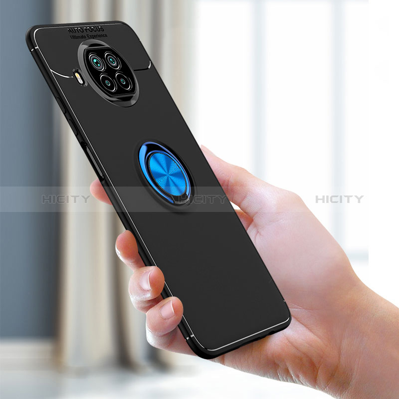 Coque Ultra Fine Silicone Souple Housse Etui avec Support Bague Anneau Aimante Magnetique SD1 pour Xiaomi Mi 10i 5G Plus