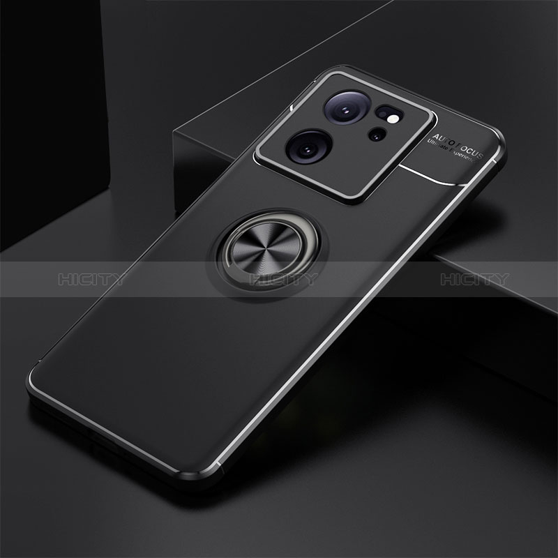 Coque Ultra Fine Silicone Souple Housse Etui avec Support Bague Anneau Aimante Magnetique SD1 pour Xiaomi Mi 13T 5G Plus