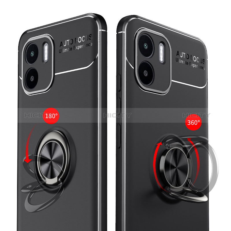 Coque Ultra Fine Silicone Souple Housse Etui avec Support Bague Anneau Aimante Magnetique SD1 pour Xiaomi Poco C51 Plus