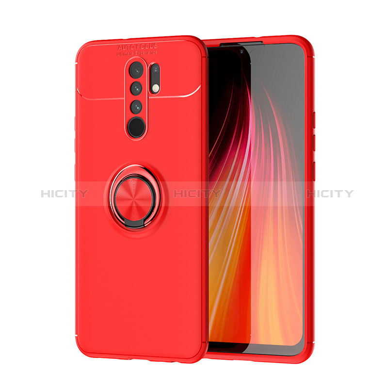 Coque Ultra Fine Silicone Souple Housse Etui avec Support Bague Anneau Aimante Magnetique SD1 pour Xiaomi Poco M2 Plus