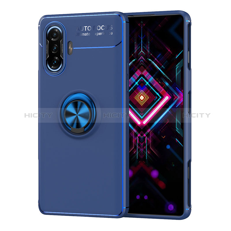 Coque Ultra Fine Silicone Souple Housse Etui avec Support Bague Anneau Aimante Magnetique SD1 pour Xiaomi Redmi K40 Gaming 5G Plus