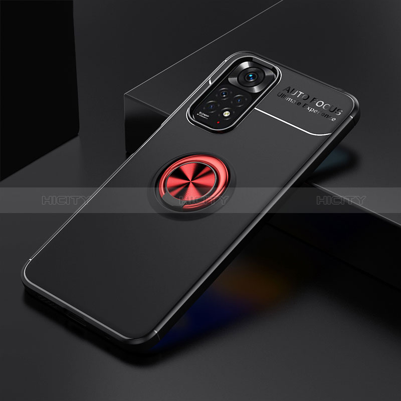 Coque Ultra Fine Silicone Souple Housse Etui avec Support Bague Anneau Aimante Magnetique SD1 pour Xiaomi Redmi Note 11 4G (2022) Plus