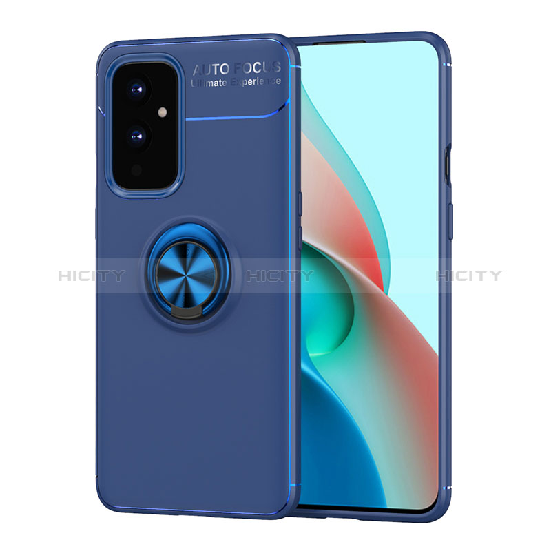 Coque Ultra Fine Silicone Souple Housse Etui avec Support Bague Anneau Aimante Magnetique SD2 pour OnePlus 9 5G Plus