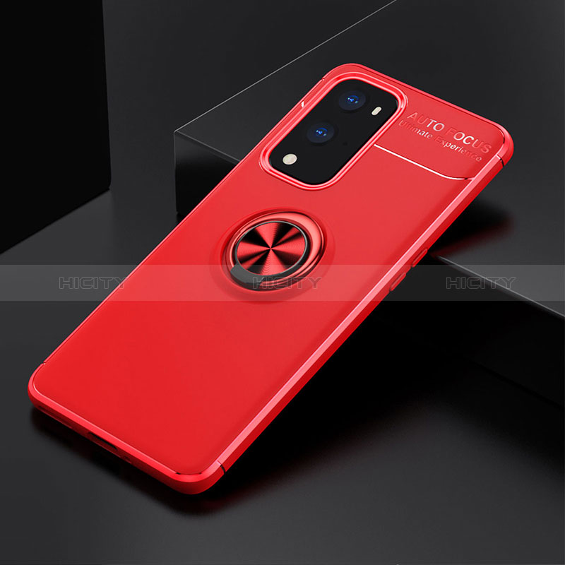 Coque Ultra Fine Silicone Souple Housse Etui avec Support Bague Anneau Aimante Magnetique SD2 pour OnePlus 9 Pro 5G Plus