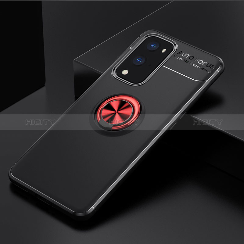 Coque Ultra Fine Silicone Souple Housse Etui avec Support Bague Anneau Aimante Magnetique SD2 pour OnePlus 9 Pro 5G Plus