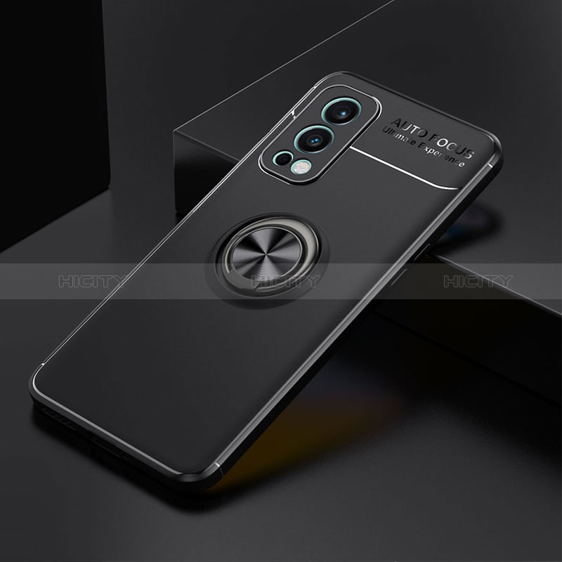 Coque Ultra Fine Silicone Souple Housse Etui avec Support Bague Anneau Aimante Magnetique SD2 pour OnePlus Nord 2 5G Plus