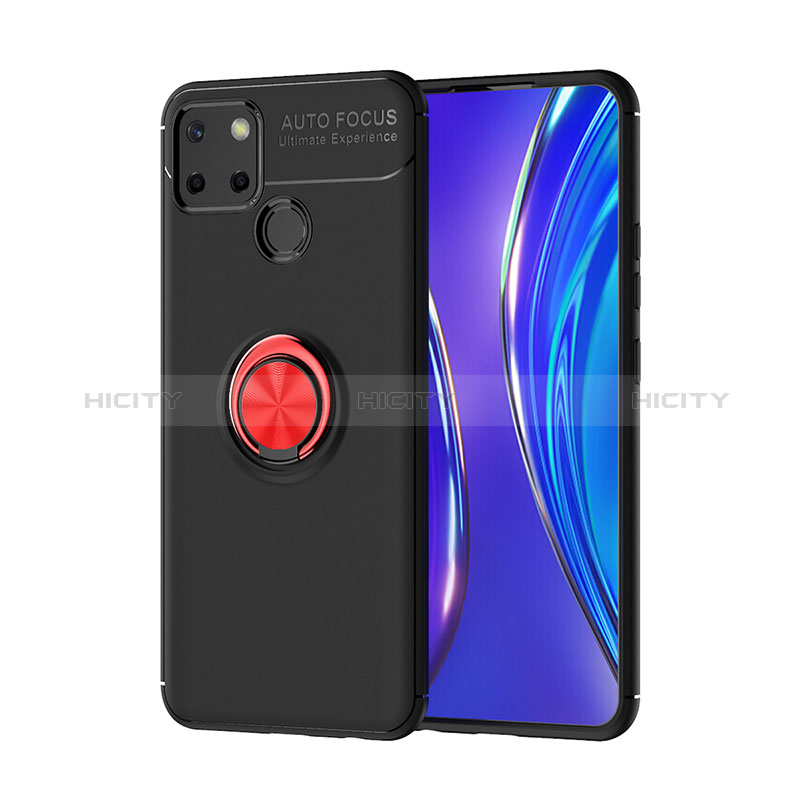 Coque Ultra Fine Silicone Souple Housse Etui avec Support Bague Anneau Aimante Magnetique SD2 pour Realme 7i RMX2193 Plus