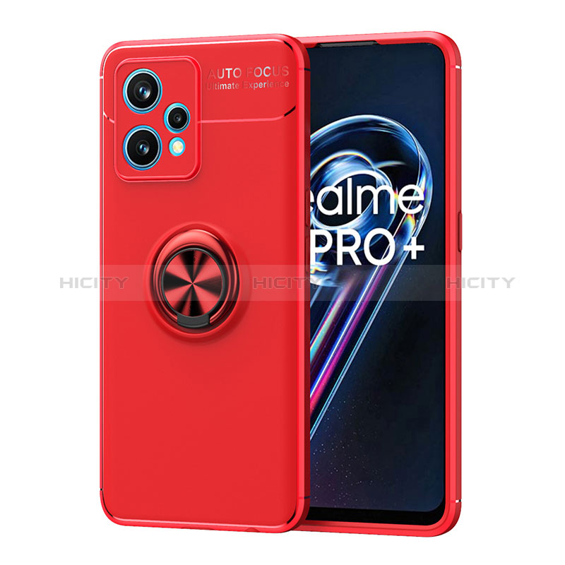 Coque Ultra Fine Silicone Souple Housse Etui avec Support Bague Anneau Aimante Magnetique SD2 pour Realme 9 Pro+ Plus 5G Plus