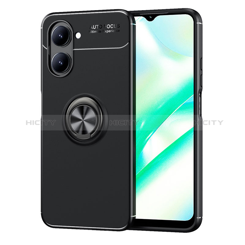 Coque Ultra Fine Silicone Souple Housse Etui avec Support Bague Anneau Aimante Magnetique SD2 pour Realme C33 (2023) Plus