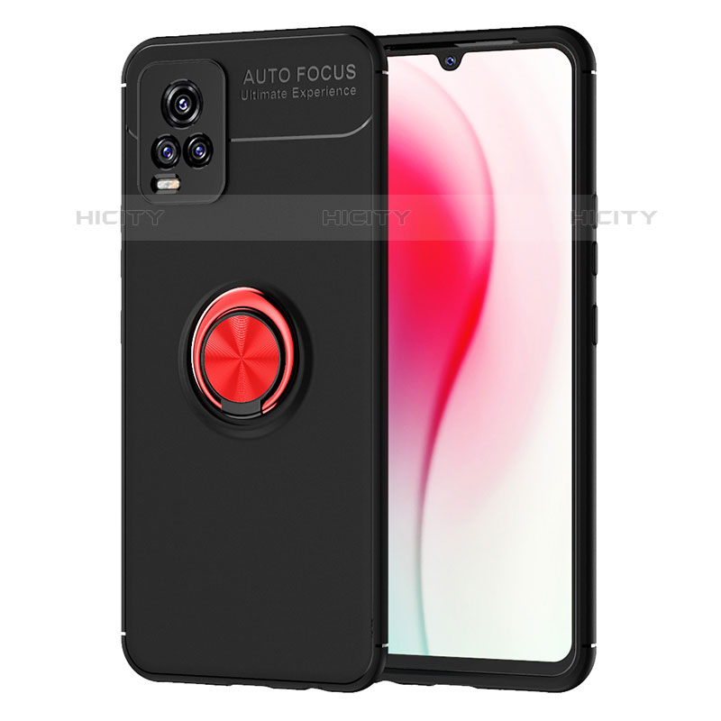 Coque Ultra Fine Silicone Souple Housse Etui avec Support Bague Anneau Aimante Magnetique SD2 pour Vivo V20 (2021) Plus