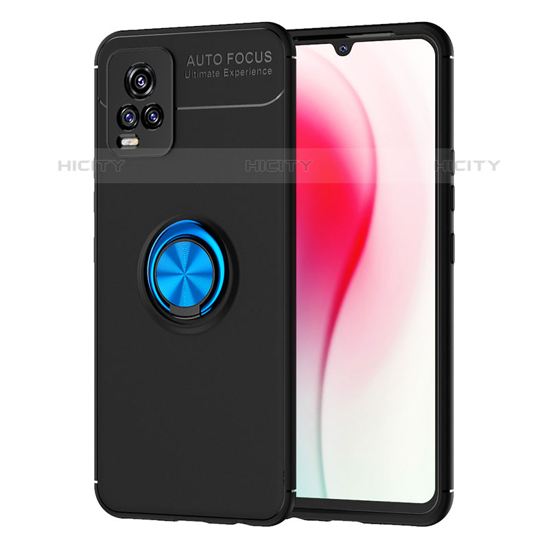 Coque Ultra Fine Silicone Souple Housse Etui avec Support Bague Anneau Aimante Magnetique SD2 pour Vivo V20 (2021) Plus