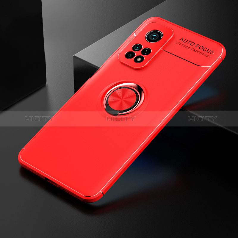 Coque Ultra Fine Silicone Souple Housse Etui avec Support Bague Anneau Aimante Magnetique SD2 pour Xiaomi Mi 10T 5G Plus