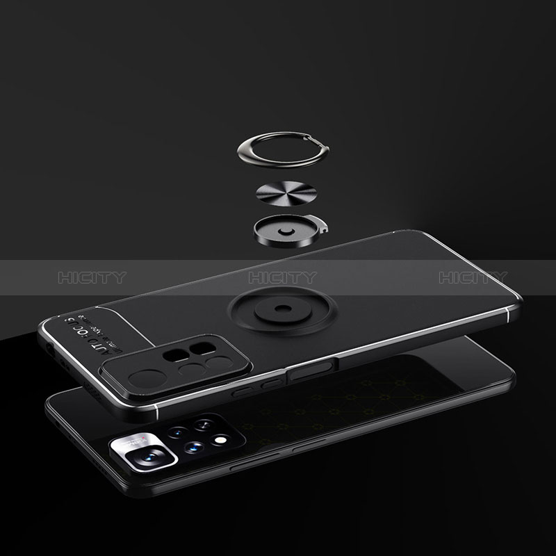 Coque Ultra Fine Silicone Souple Housse Etui avec Support Bague Anneau Aimante Magnetique SD2 pour Xiaomi Mi 11i 5G (2022) Plus