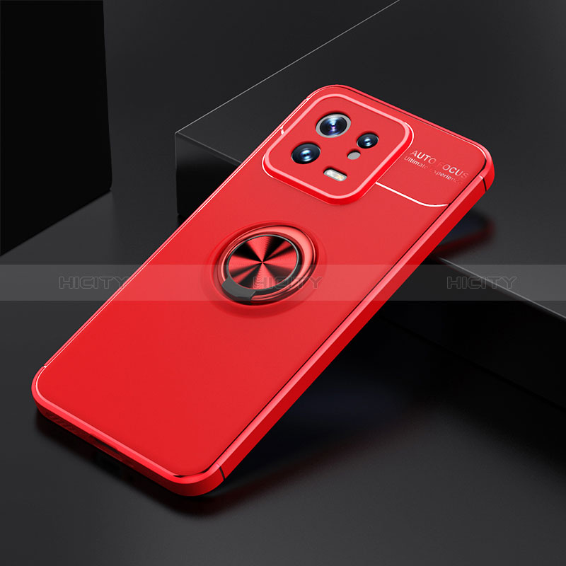 Coque Ultra Fine Silicone Souple Housse Etui avec Support Bague Anneau Aimante Magnetique SD2 pour Xiaomi Mi 13 5G Plus